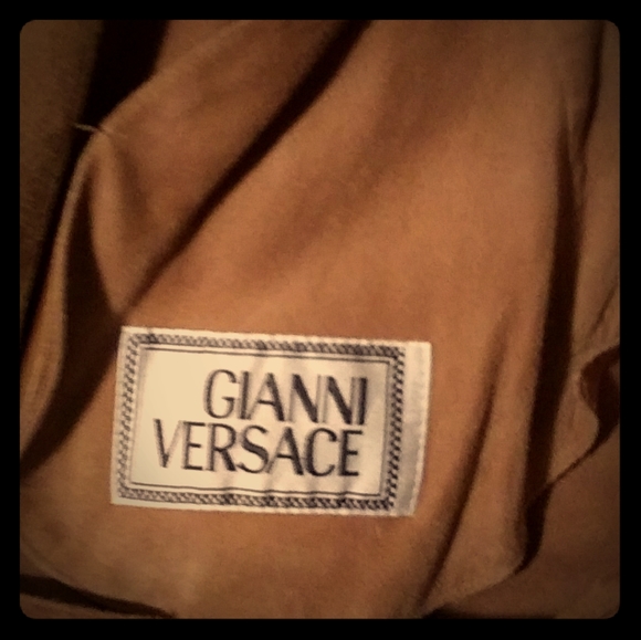 Gianni Versace.Suade jacket. Size large 1500. Ja